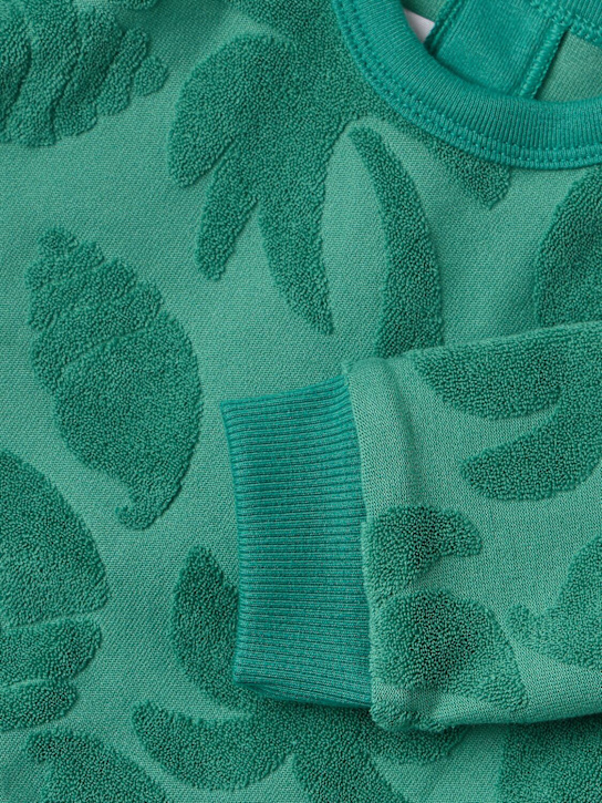 Petit Bateau: Printed cotton sweatshirt - Verde - kids-boys_1 | Luisa Via Roma