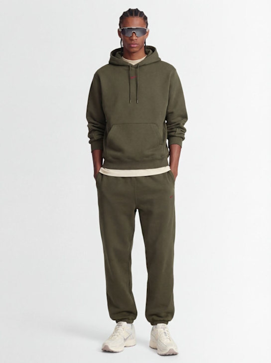 Nike: Nocta cotton blend pants - Cargo Khaki - men_1 | Luisa Via Roma