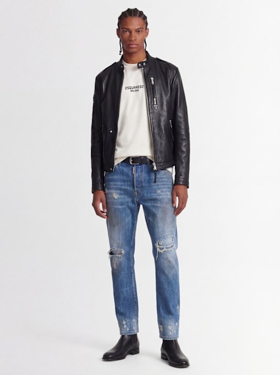 Dsquared2: Bro jeans - ネイビー - men_1 | Luisa Via Roma