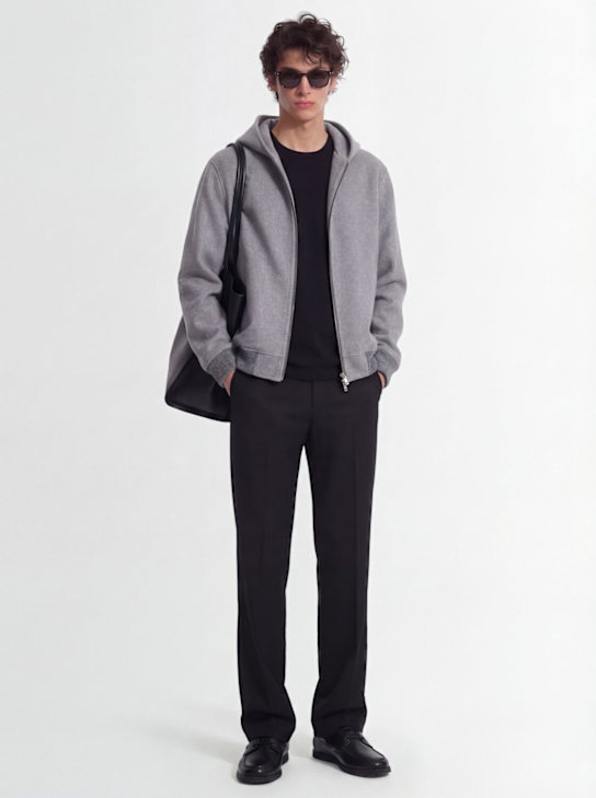 The Core: ウールブレンド フルジップフーディー - グレー - men_1 | Luisa Via Roma