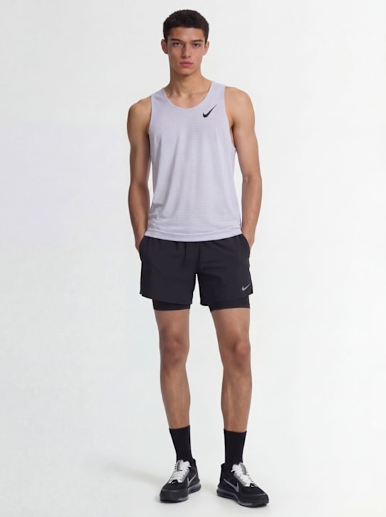 Nike: Débardeur AeroSwift Dri-FIT - Ghost/Black - men_1 | Luisa Via Roma