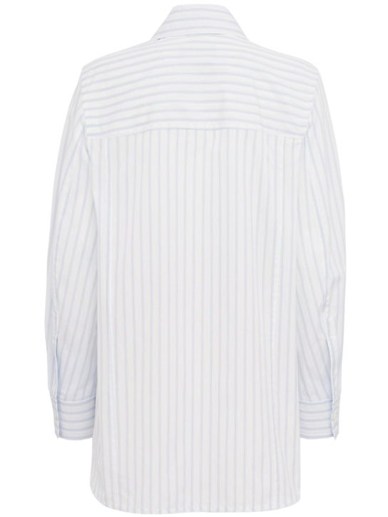 SEAFARER: Tara poplin shirt - 白色/蓝色 - women_1 | Luisa Via Roma