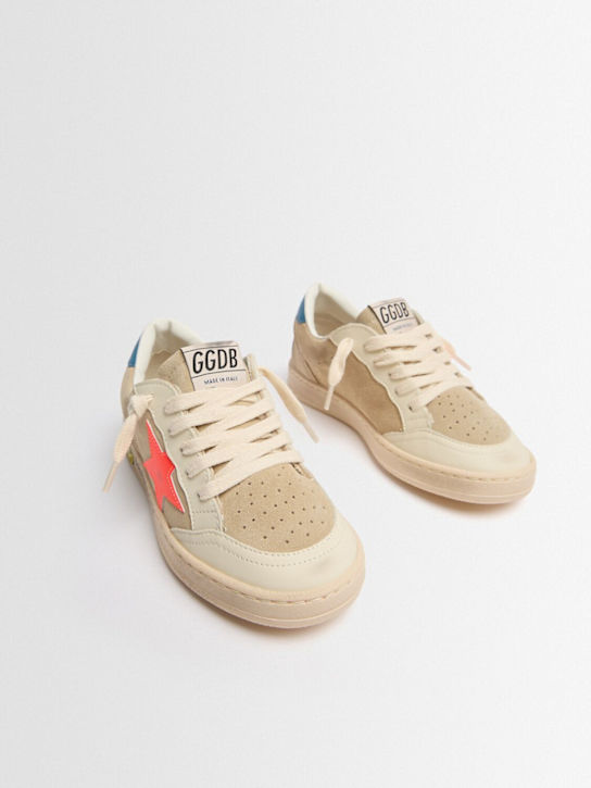 Golden Goose: Super-Star leather sneakers - 多色 - kids-boys_1 | Luisa Via Roma