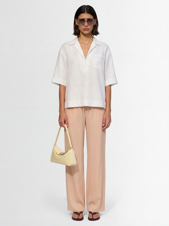 Fabiana Filippi: Cotton polo shirt - White - women_1 | Luisa Via Roma