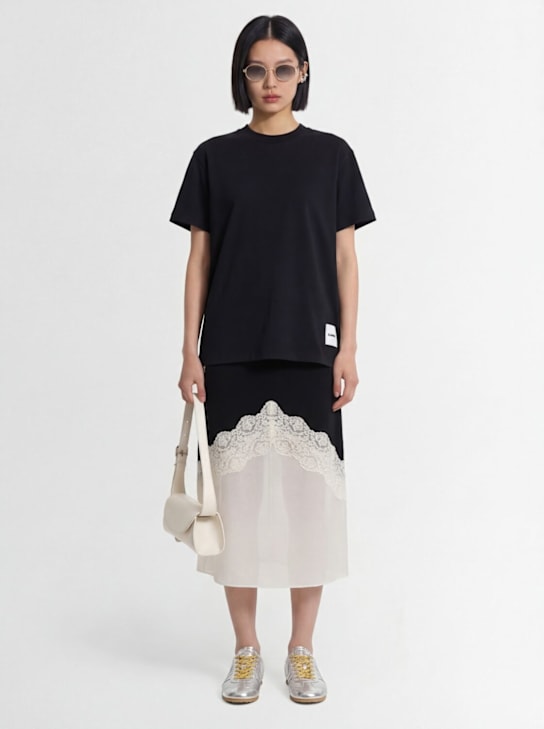 Jil Sander: Pack of 3 short sleeve t-shirts - マルチカラー - women_1 | Luisa Via Roma