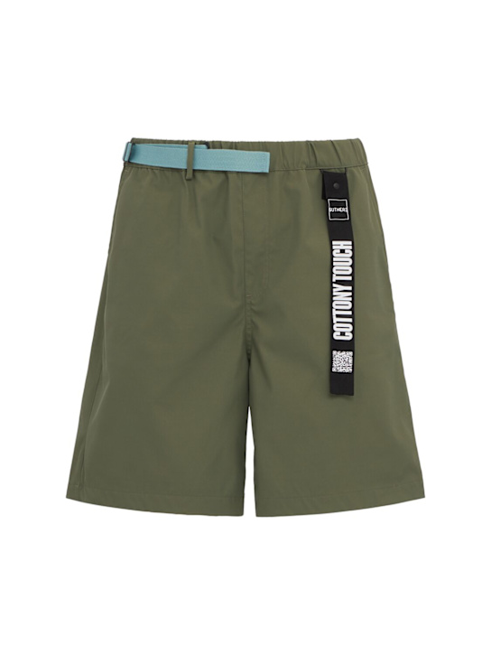 OUTHERE: Reve tech Bermuda shorts - Olivine - men_0 | Luisa Via Roma