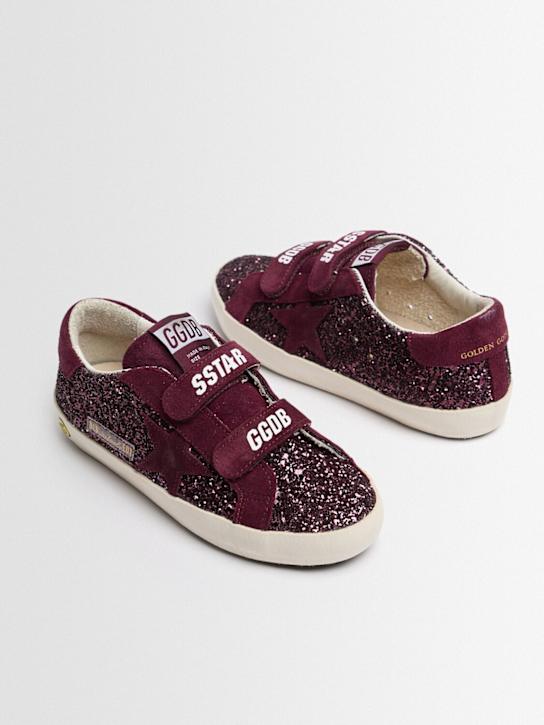 Golden Goose: Super-Star sneakers - Marron/Noir - kids-girls_1 | Luisa Via Roma