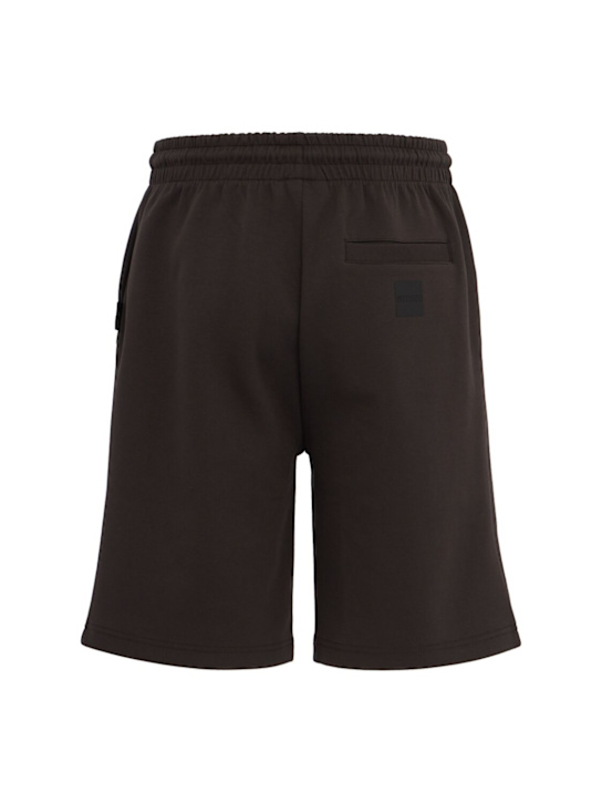 OUTHERE: Awake cotton blend Bermuda shorts - チョコレート - men_1 | Luisa Via Roma