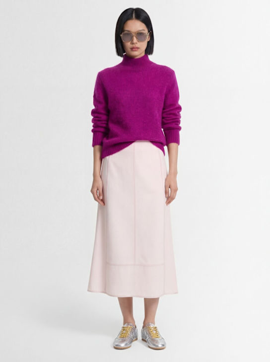 Dries Van Noten: Tenne virgin wool turtleneck sweater - Fuchsia - women_1 | Luisa Via Roma