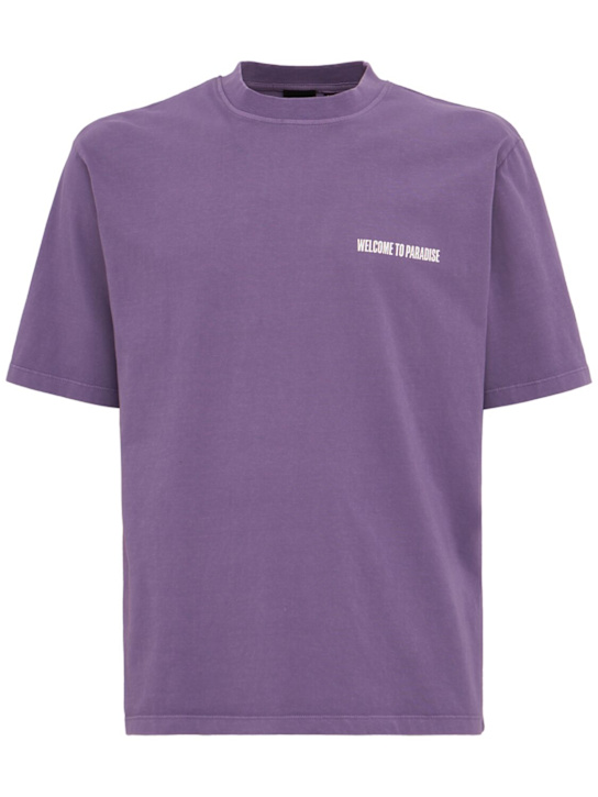 OUTHERE: Glare cotton t-shirt - Myst - men_0 | Luisa Via Roma