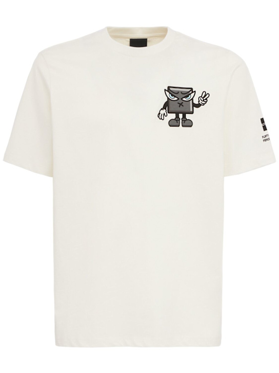 OUTHERE: Flair cotton t-shirt - Off-White - men_0 | Luisa Via Roma