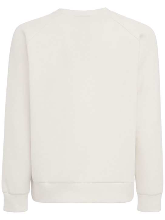 OUTHERE: Ariel cotton blend crewneck sweatshirt - Off-White - men_1 | Luisa Via Roma