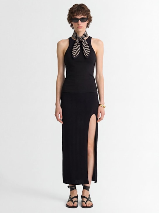 Laneus: 针织半身裙 - Nero/Black - women_1 | Luisa Via Roma