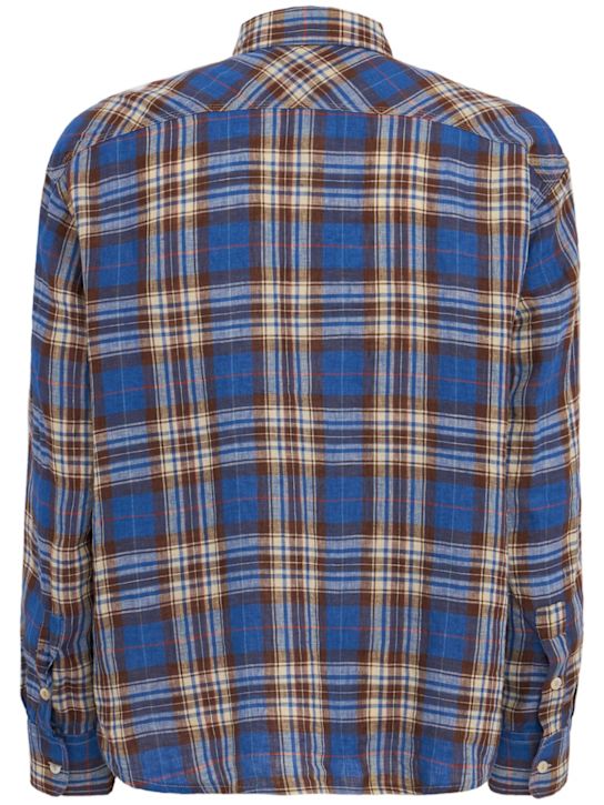 Roy Roger's: 格纹衬衫 - Blue Work - men_1 | Luisa Via Roma