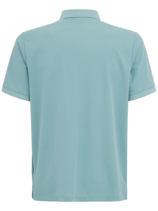 OUTHERE: Nyx nylon blend polo shirt - Air - men_1 | Luisa Via Roma