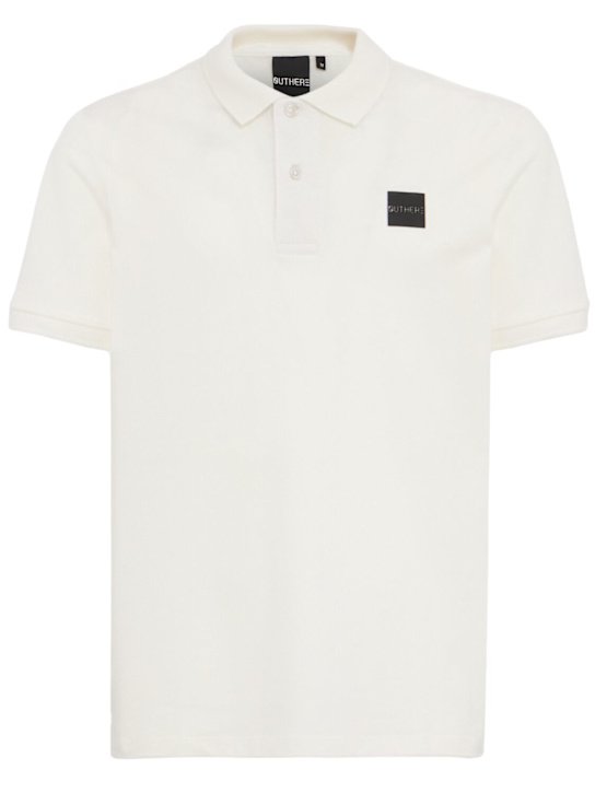 OUTHERE: Arcadia cotton polo shirt - 米白色 - men_0 | Luisa Via Roma