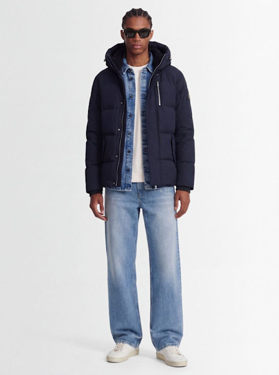 Moose Knuckles: Granite Peak 다운 재킷 - 네이비 - men_1 | Luisa Via Roma