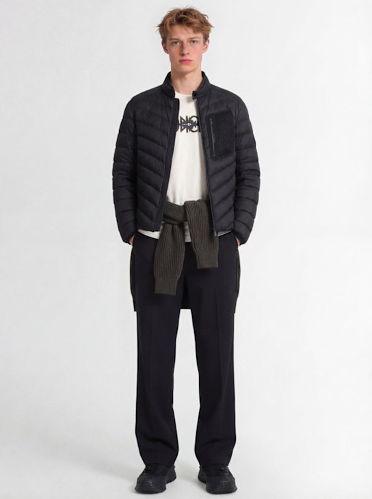 Moncler: Mackinac nylon down jacket - 黑色 - men_1 | Luisa Via Roma