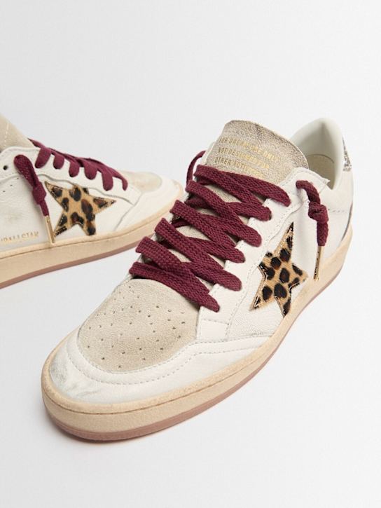 Golden Goose: Ballstar leather sneakers - 白色 - women_1 | Luisa Via Roma