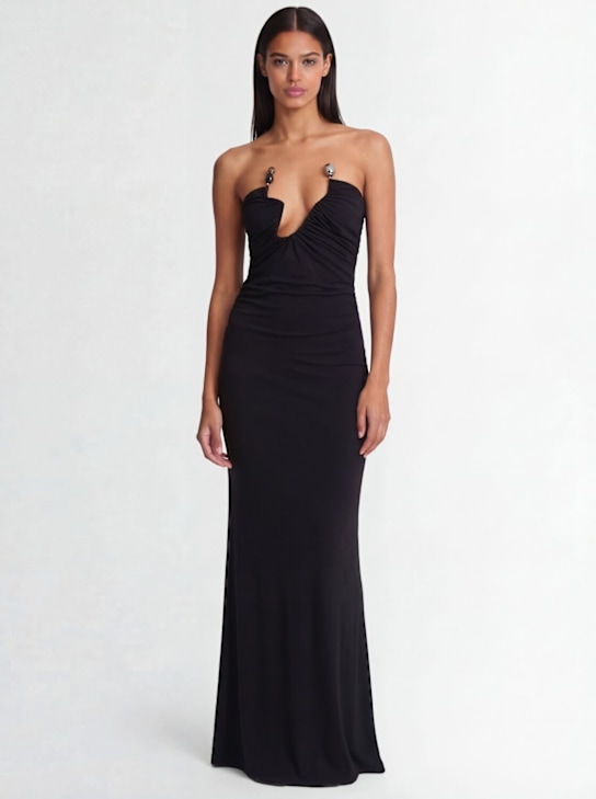 Christopher Esber: Robe bustier en jersey Odessa - Noir - women_1 | Luisa Via Roma