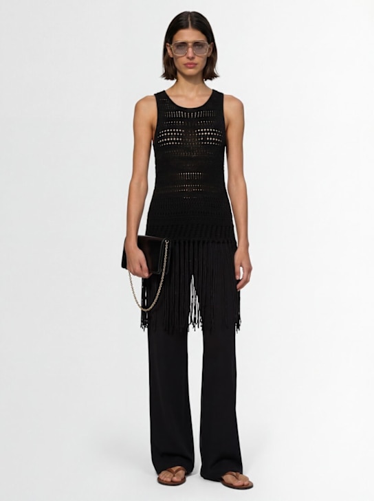 Laneus: Knitted top - Nero/Black - women_1 | Luisa Via Roma