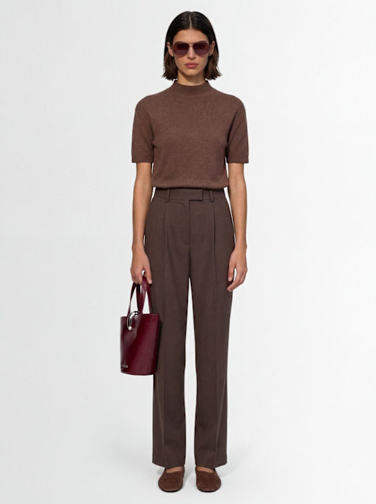 Jacquemus: La maille castagna羊毛混纺毛衣 - 棕色 - women_1 | Luisa Via Roma