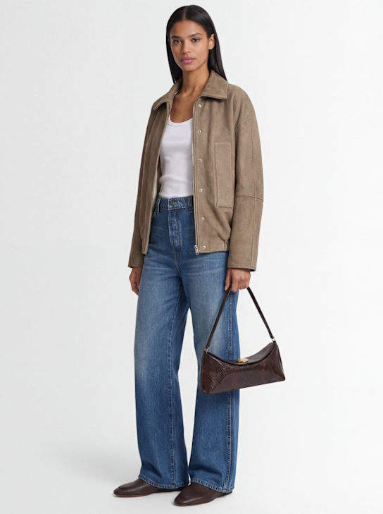 Jacquemus: Le Calisso snake print leather bag - women_1 | Luisa Via Roma