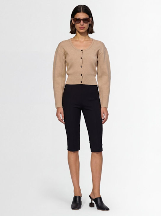 Jacquemus: LE PANTALON CAPRI混棉裤子 - women_1 | Luisa Via Roma