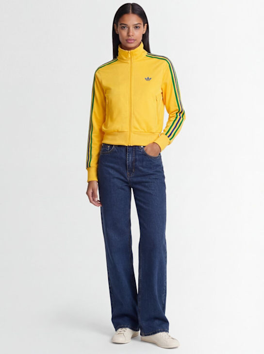 adidas Originals: Firebird Classic track top - Yellow/white - women_1 | Luisa Via Roma