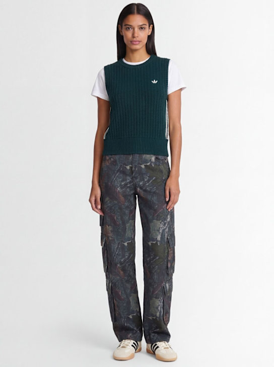 adidas Originals: Chaleco de punto de algodón - Aurivy - women_1 | Luisa Via Roma