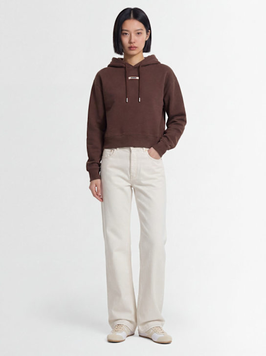 Jacquemus: Le Hoodie Gros Grain コットンフーディー - women_1 | Luisa Via Roma
