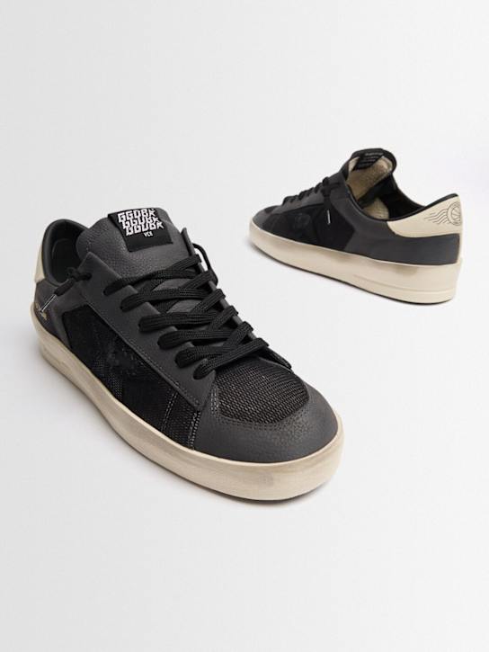 Golden Goose: Stardan suede sneakers - 深灰色 - men_1 | Luisa Via Roma