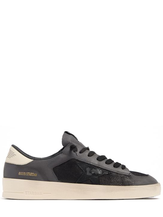 Golden Goose: Stardan suede sneakers - 深灰色 - men_0 | Luisa Via Roma