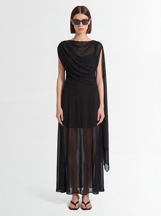 Gestuz: Maddin 2-in-1 long dress - 黑色 - women_1 | Luisa Via Roma