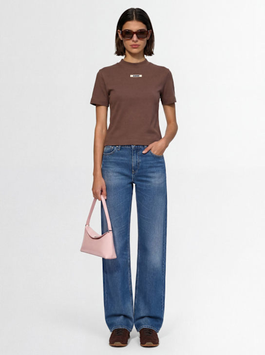 Jacquemus: Le tshirt混棉针织T恤 - women_1 | Luisa Via Roma