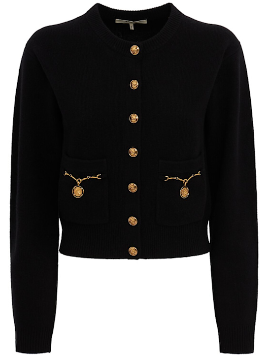 Chloé: Horse capsule knit cardigan - Black - women_0 | Luisa Via Roma