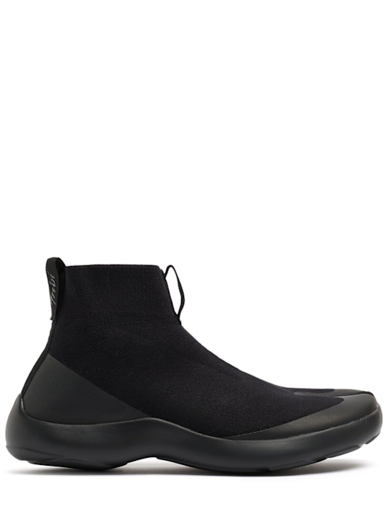 Tabi: Tencel tabi high-top sneakers - Black - men_0 | Luisa Via Roma