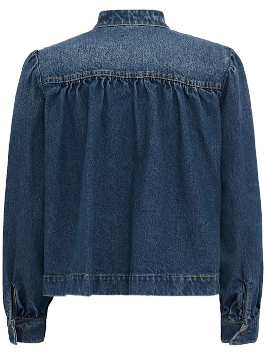 Chloé: Veste en denim capsule Horse - Bleu - women_1 | Luisa Via Roma