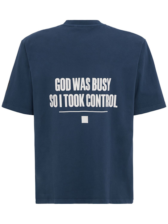 OUTHERE: Glare cotton t-shirt - Abyss - men_1 | Luisa Via Roma