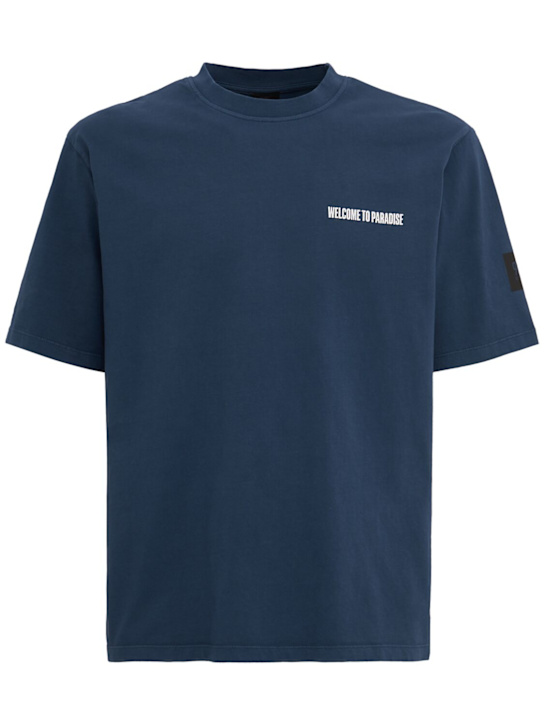 OUTHERE: Glare cotton t-shirt - Abyss - men_0 | Luisa Via Roma