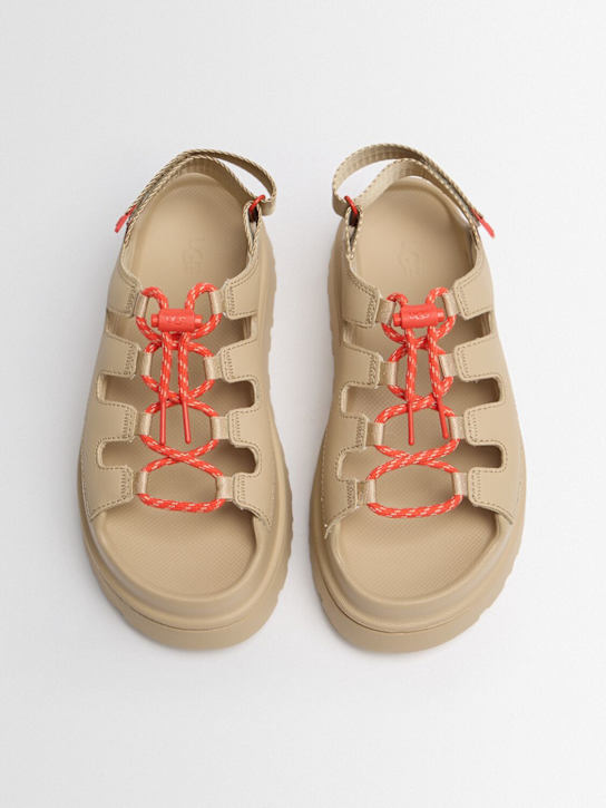 Ugg: Golden Glow Toggle sandals - Mustard Seed - women_1 | Luisa Via Roma