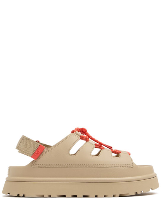 Ugg: Golden Glow Toggle sandals - Mustard Seed - women_0 | Luisa Via Roma