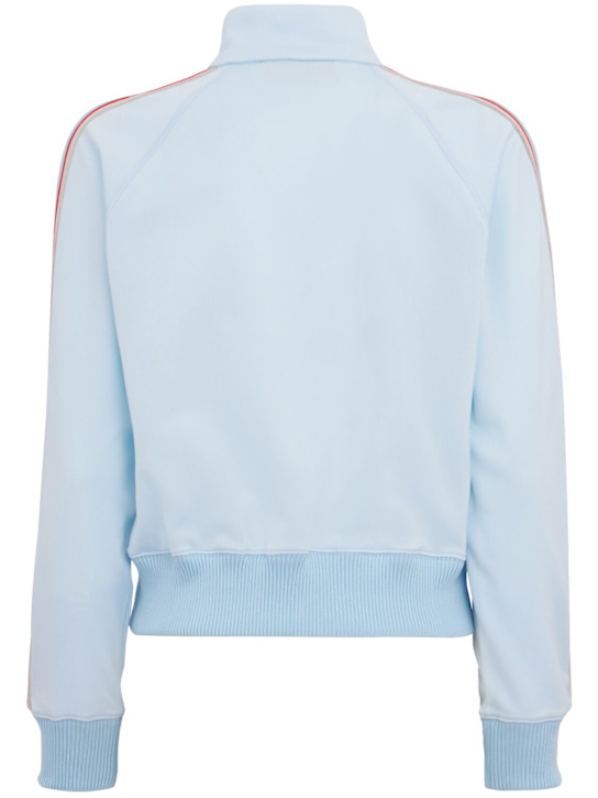 Fiorucci: Angel patch cropped track jacket - 蓝色 - women_1 | Luisa Via Roma