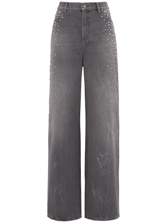 Golden Goose: Journey Melody boyfriend denim jeans - 灰色 - women_0 | Luisa Via Roma