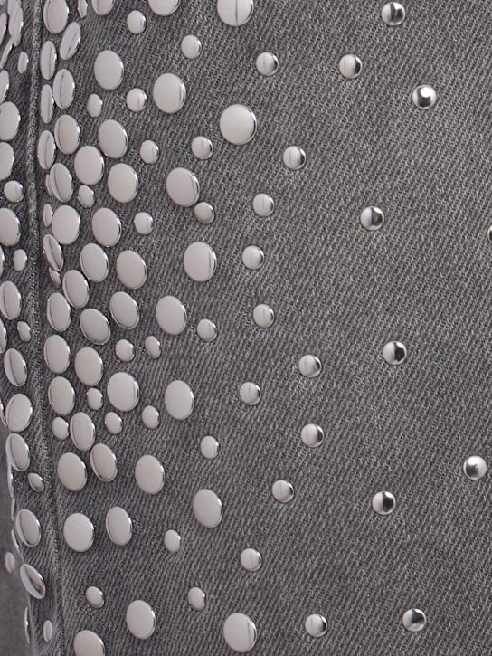 Golden Goose: Journey Melody boyfriend denim jeans - 灰色 - women_1 | Luisa Via Roma