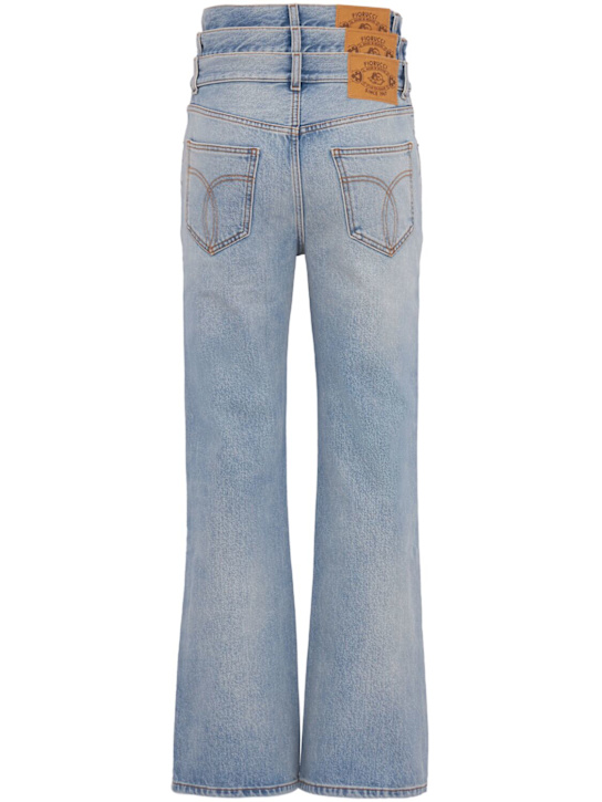 Fiorucci: Triple-layer flared jeans - 蓝色 - women_1 | Luisa Via Roma