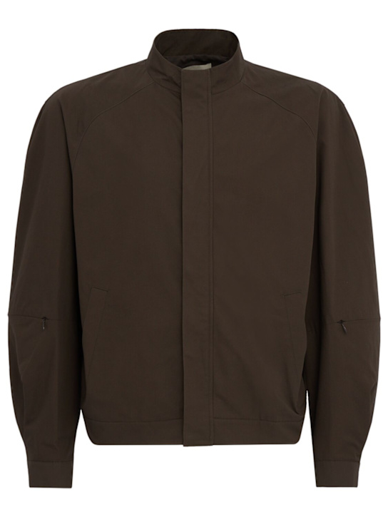 Amomento: Raglan cotton zip jacket - カーキ/ブラウン - men_0 | Luisa Via Roma