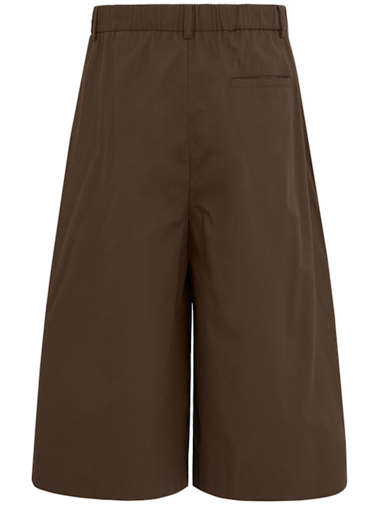 Amomento: Wide Bermuda pants - Brown - men_1 | Luisa Via Roma