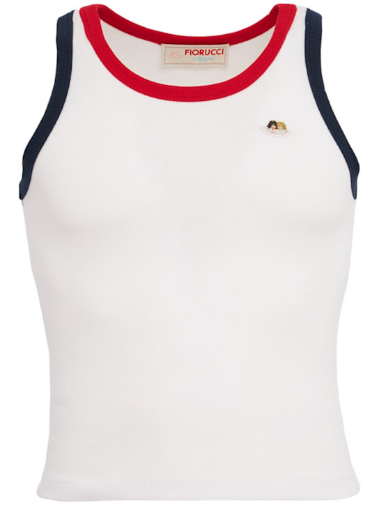 Fiorucci: Contrast trim tank top - 多色 - men_0 | Luisa Via Roma
