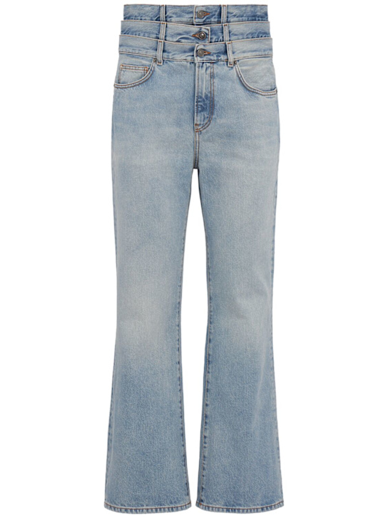 Fiorucci: Triple-layer flared jeans - ライトブルー - men_0 | Luisa Via Roma